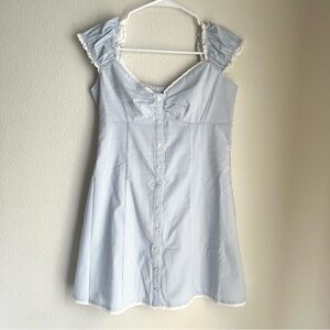 Hollister Blue Striped Mini Dress